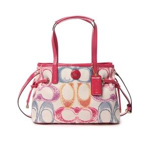 Coach Signature Scribble Print MINI Carryall